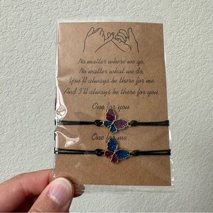 Butterfly Friendship Bracelets Butterfly Matching Bracelets Set